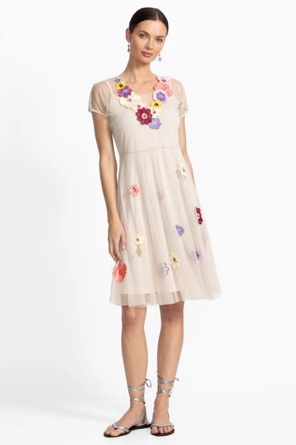 MARSHA DOT MESH DRESS
