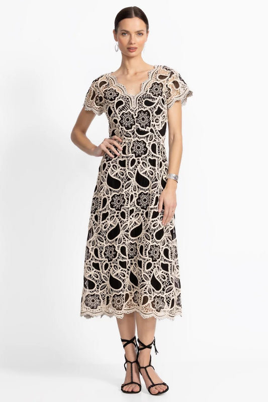 ADALINE SCALLOPED DRESS