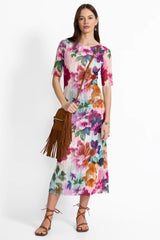 ASTRID MESH MIDI DRESS