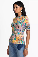 THE JANIE FAVORITE FITTED ELBOW SLEEVE TEE
