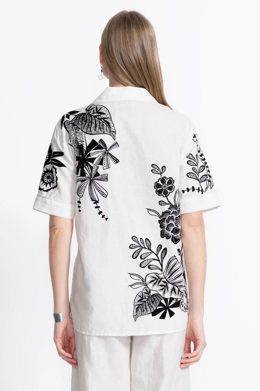LINEN CAMP SHIRT