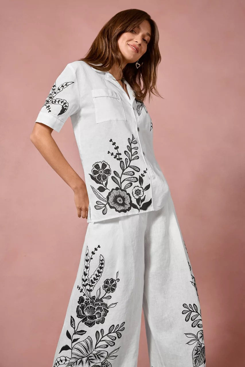 LINEN CAMP SHIRT