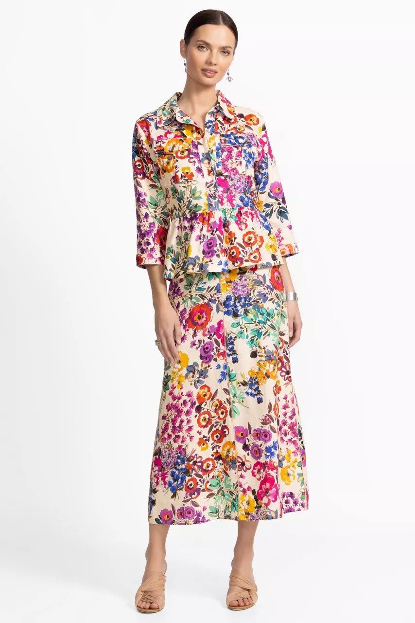 PEPLUM LINEN JACKET