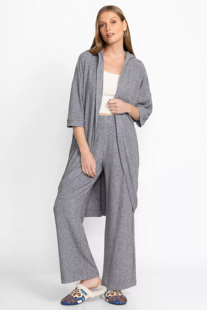 RIB HI LOW KIMONO