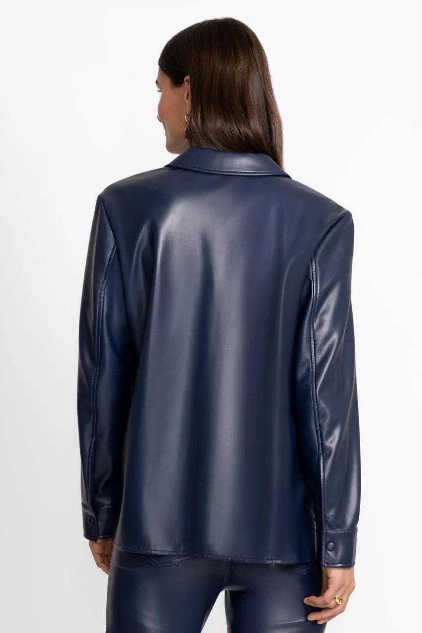 IMANI VEGAN LEATHER SHACKET