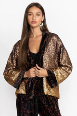 Sequin Gold Plaza Kimono