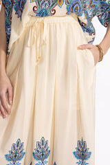 PLEATED WIDE LEG PANT
