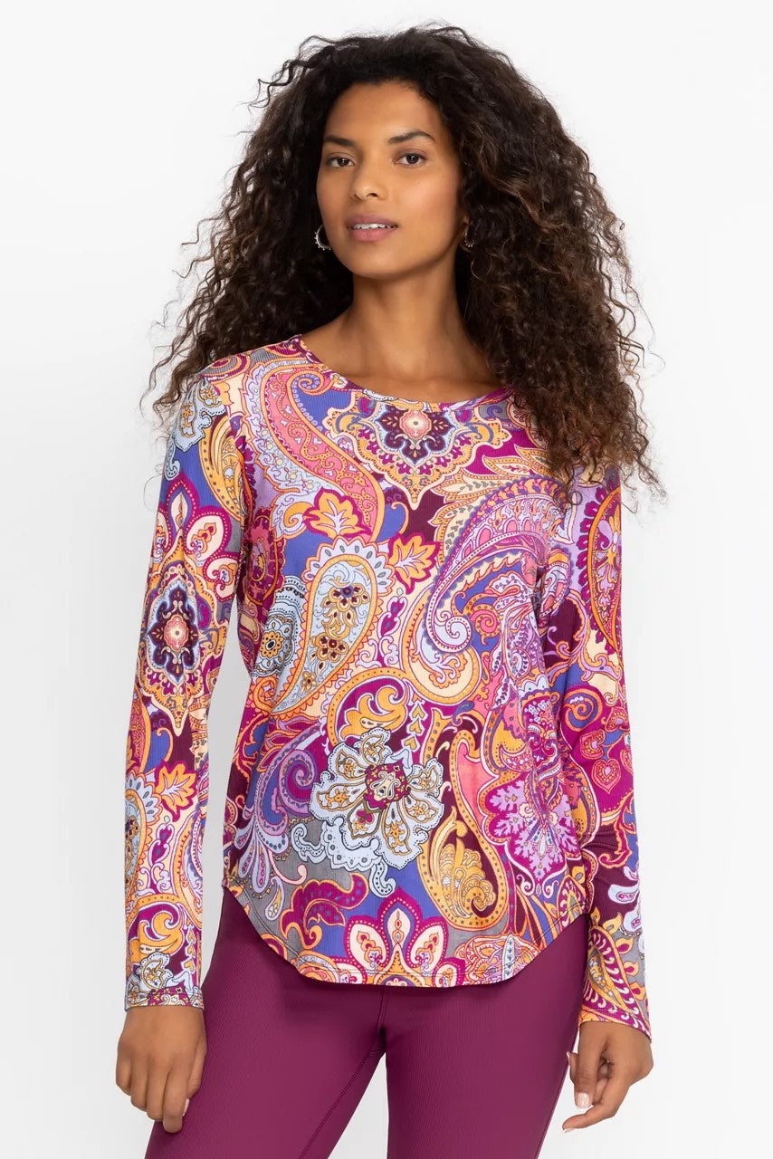 BEE ACTIVE RIBBED LONG SLEEVE TEE