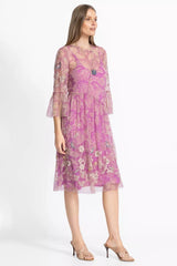 MAZZY ARCHING RUFFLES DRESS