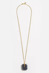 LARGE SEMIPRECIOUS PENDANT NECKLACE