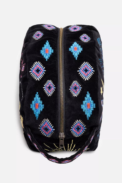 ARIZONA COTTON VELVET MAKEUP BAG