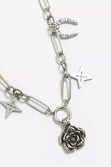 WESTERN ROSE CHARM NECKLACE