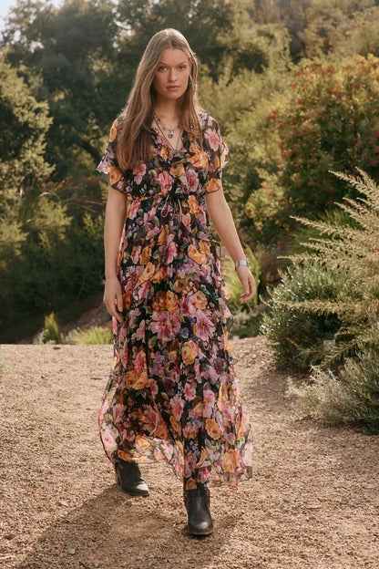 SURI RUFFLE MAXI DRESS