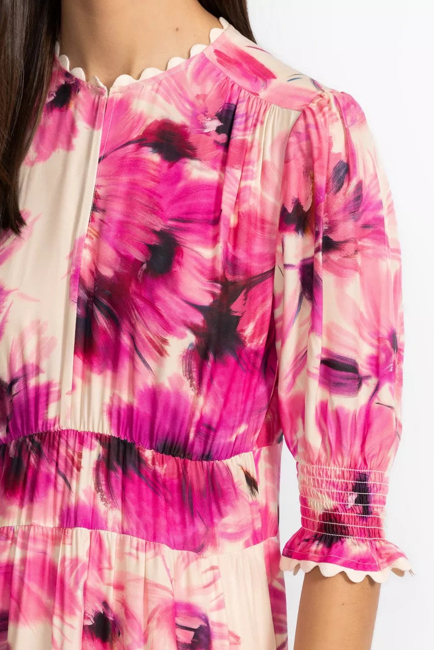 DAPHNE TEA LENGTH DRESS