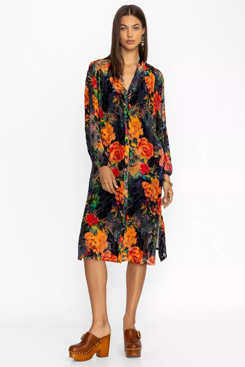 RENNA BURNOUT DRESS