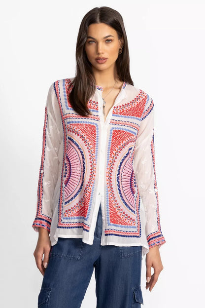 THE AUDREY MANDARIN COLLAR SHIRT
