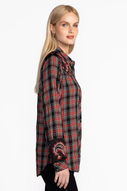 PUFF SLEEVE WESTERN SHIRT
