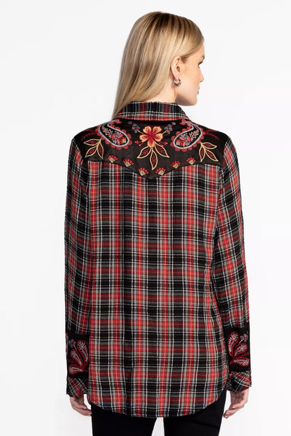 PUFF SLEEVE WESTERN SHIRT