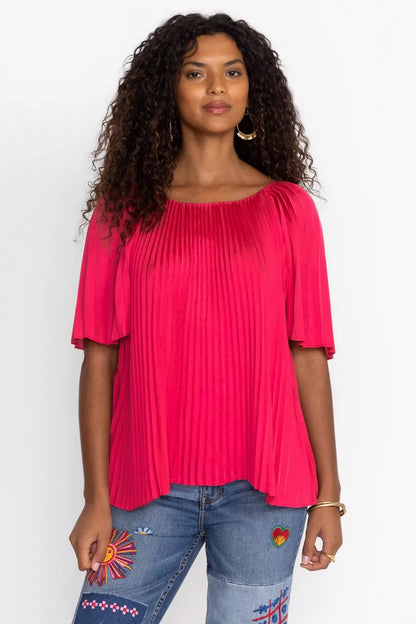 GEORGINNA PLEATED BLOUSE