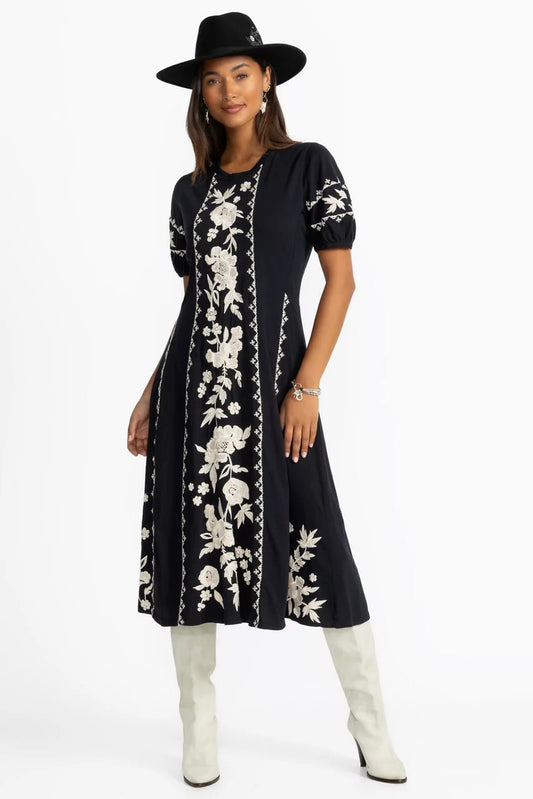 SEAMED KNIT DRESS
