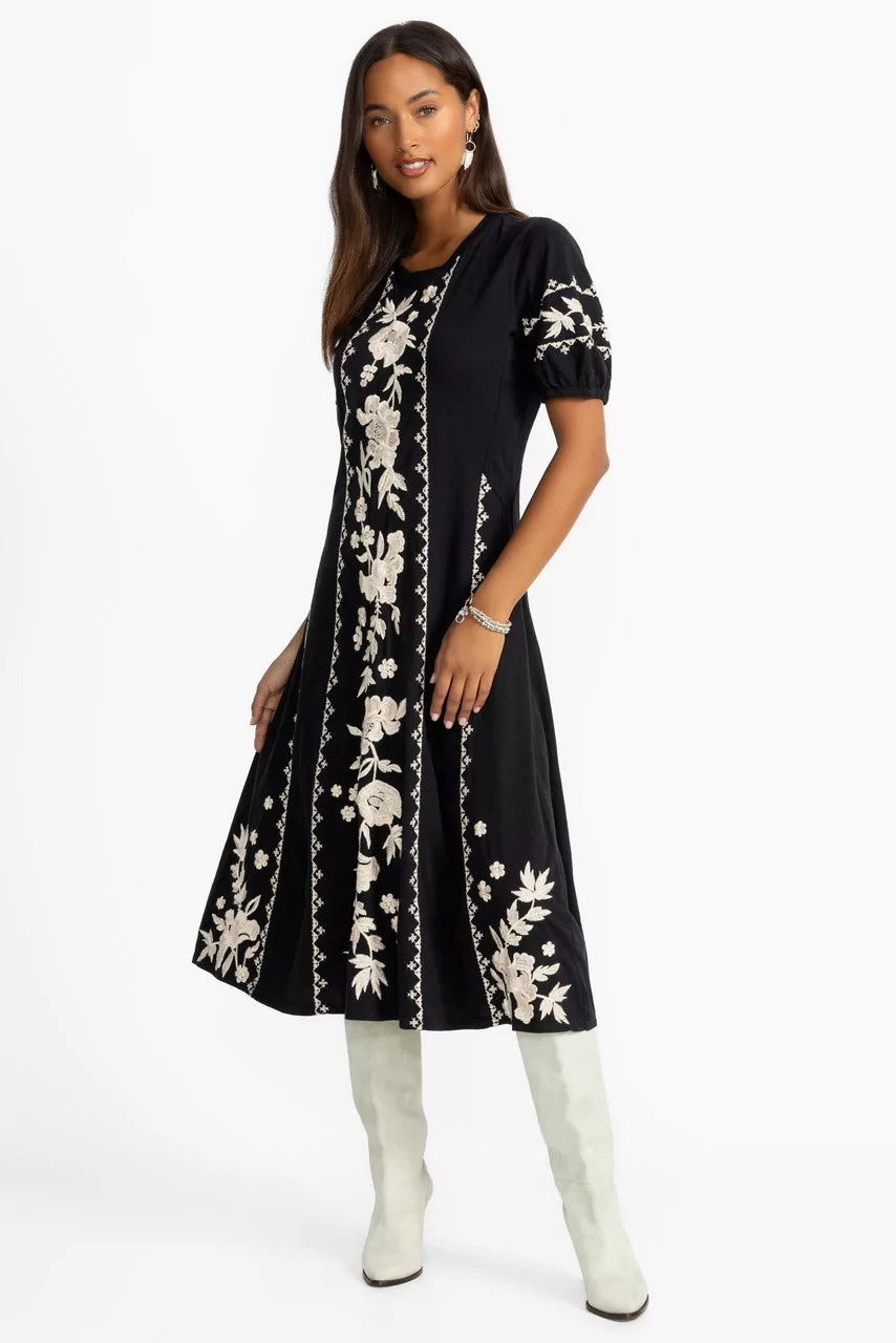 SEAMED KNIT DRESS