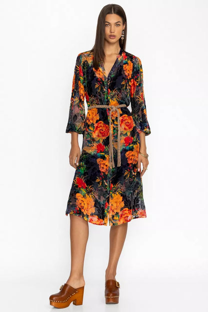 RENNA BURNOUT DRESS