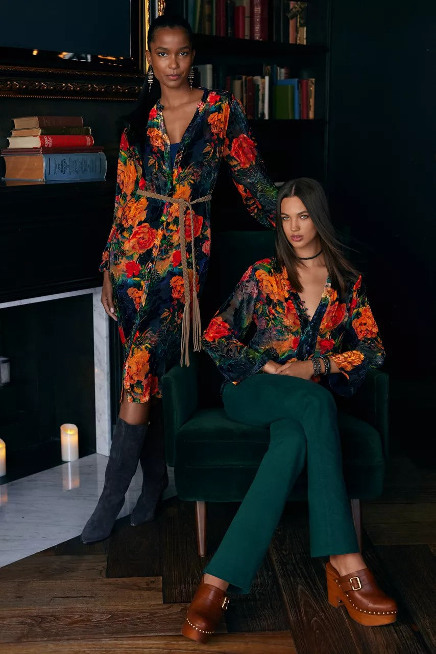 RENNA BURNOUT DRESS