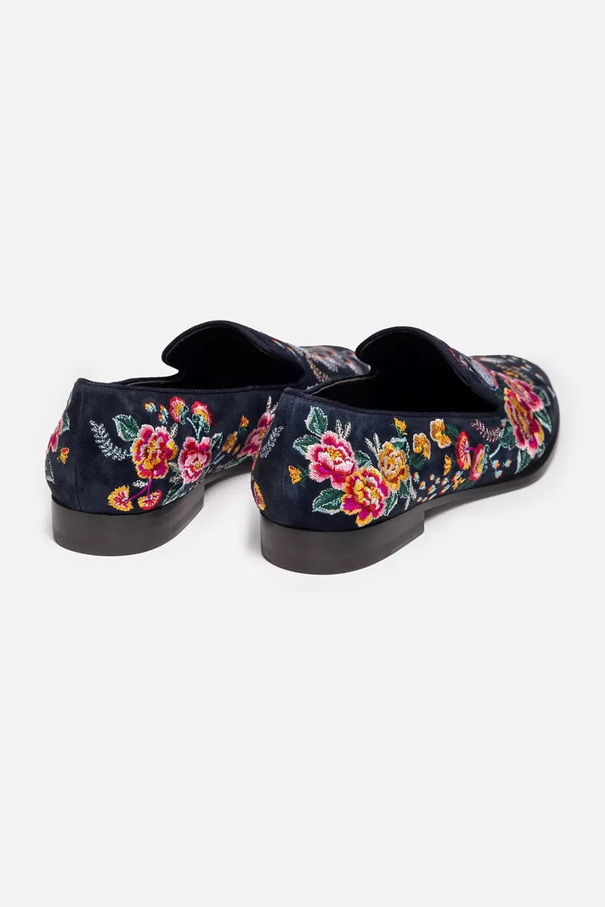 DARNAHTA EMBROIDERED SMOKING LOAFER
