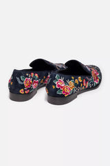 DARNAHTA EMBROIDERED SMOKING LOAFER