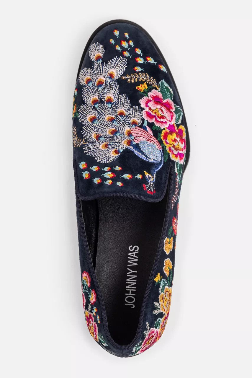 DARNAHTA EMBROIDERED SMOKING LOAFER