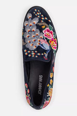 DARNAHTA EMBROIDERED SMOKING LOAFER