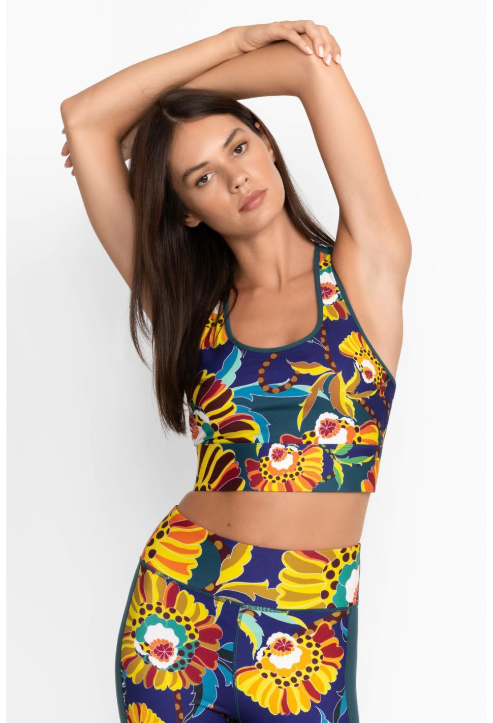 Women Active | Johnny Was Bee Active Mesh Back Longline Bra Kimbra