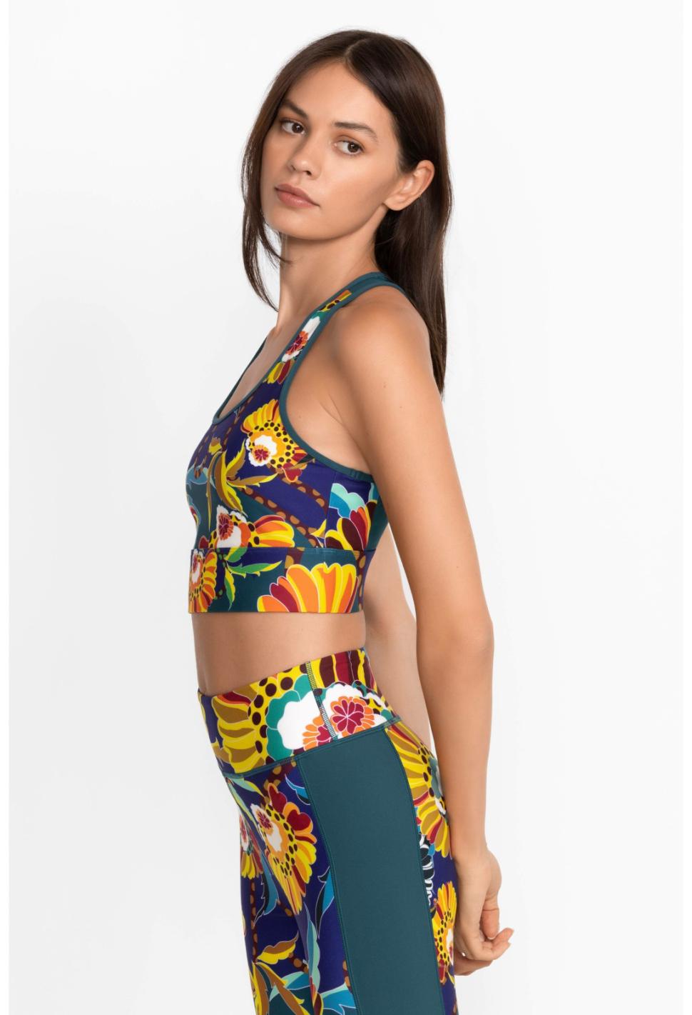 Women Active | Johnny Was Bee Active Mesh Back Longline Bra Kimbra