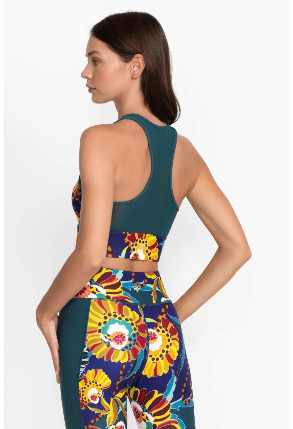 Women Active | Johnny Was Bee Active Mesh Back Longline Bra Kimbra