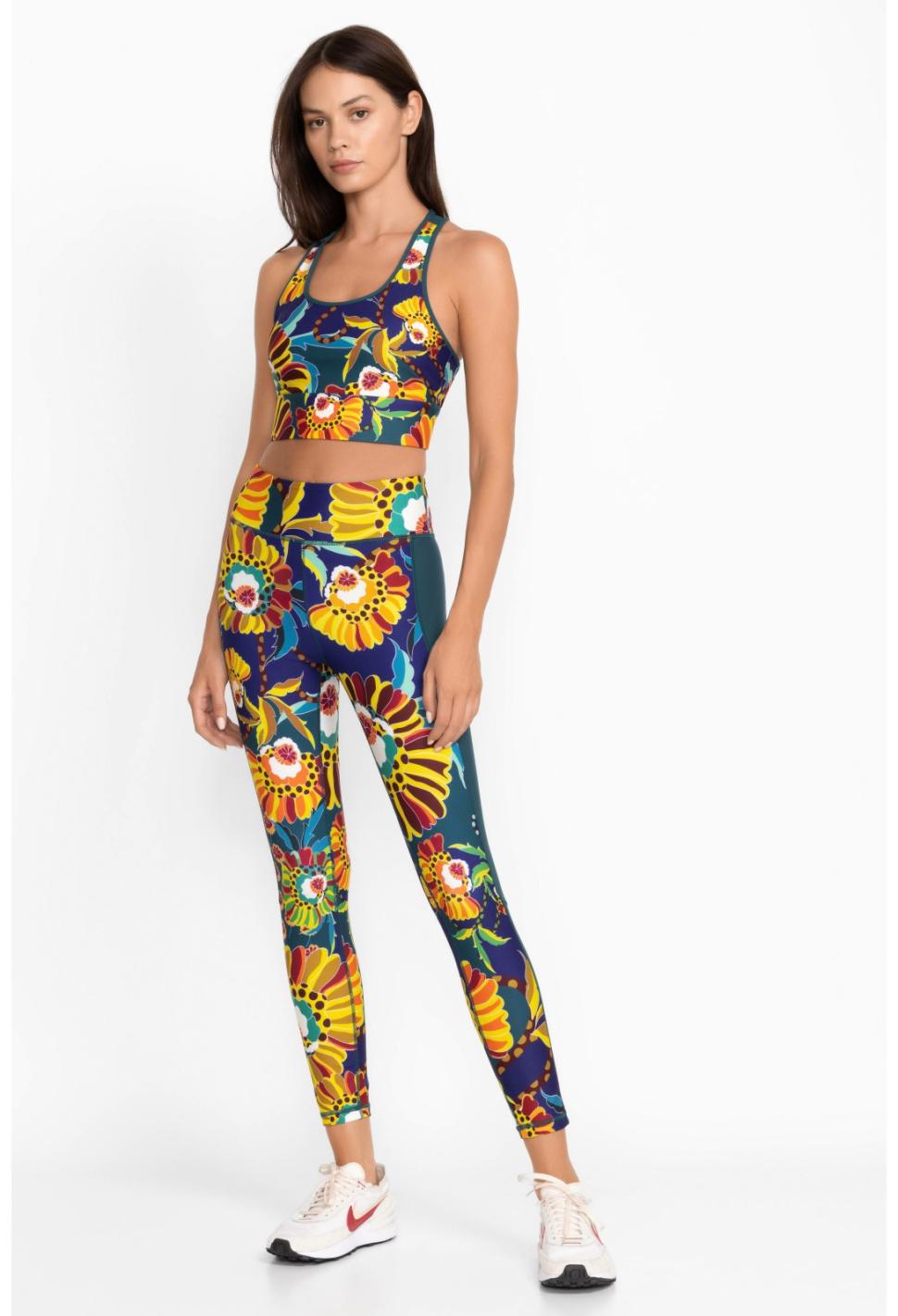 Women Active | Johnny Was Bee Active Mesh Panel Active Legging Kimbra