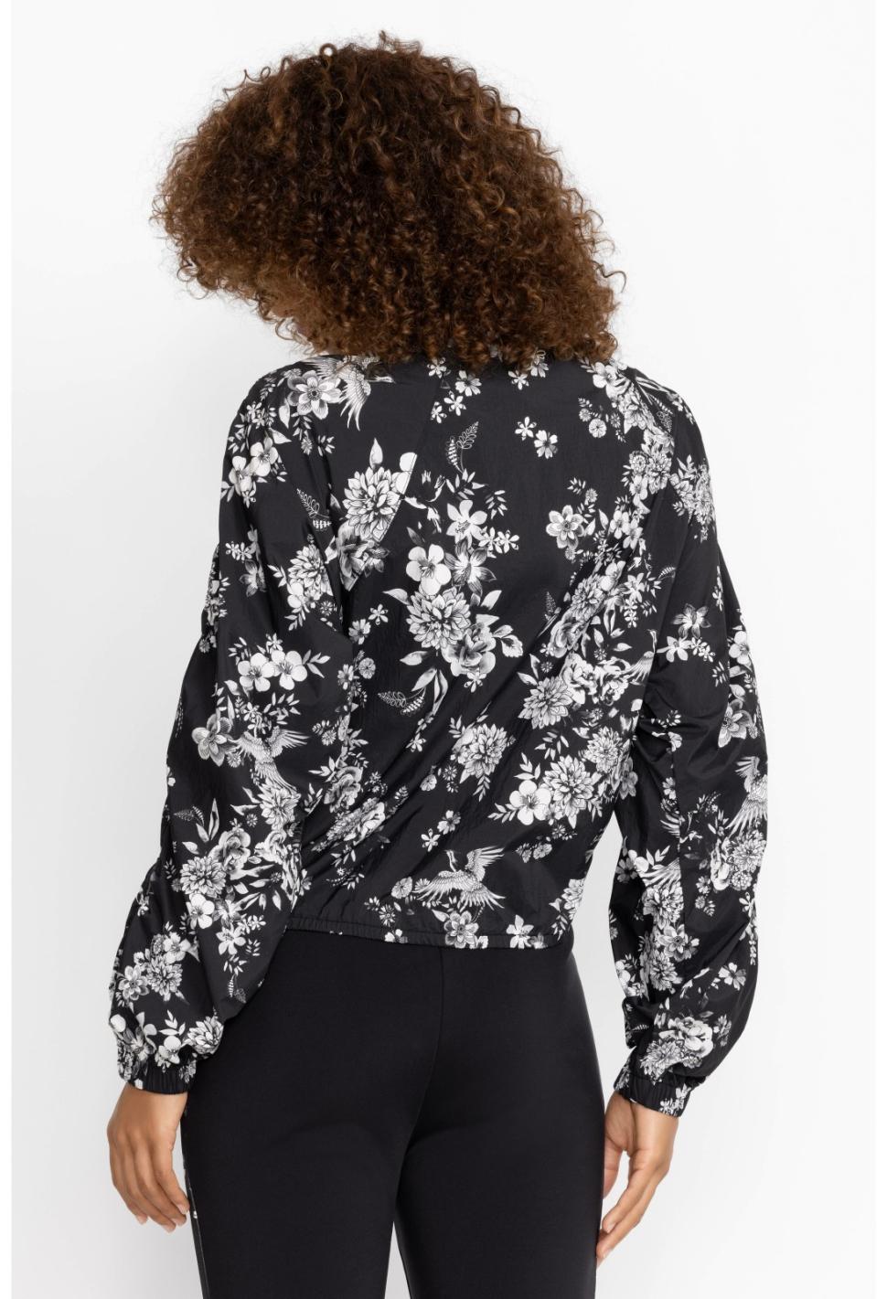 Women Active | Johnny Was Bee Active Ruched Sleeve Parachute Jacket Charcoal Dreamer