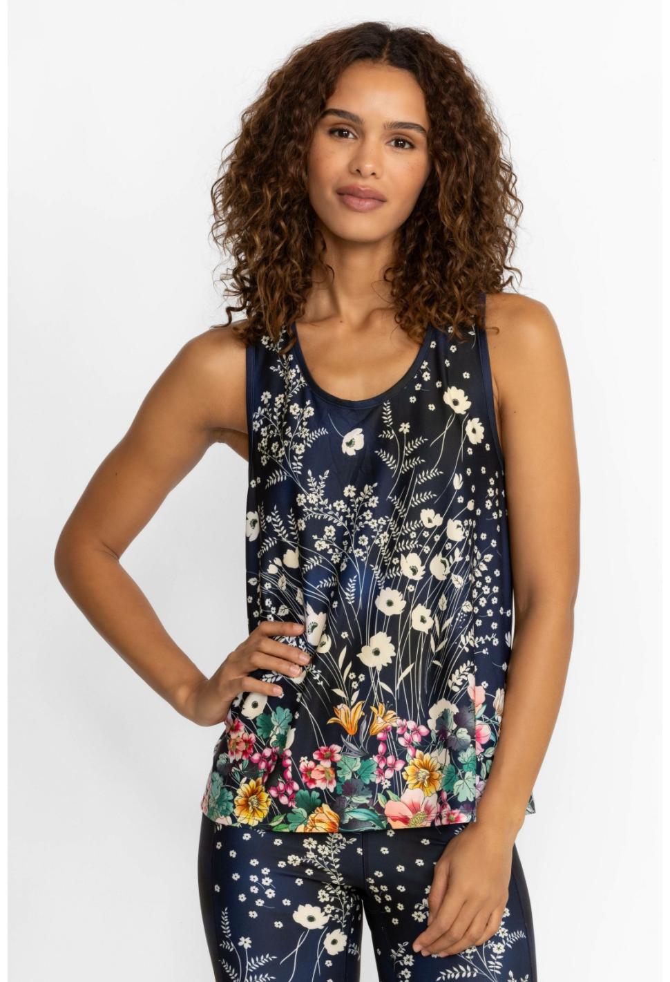 Women Active | Johnny Was Bursting Active Racer Back Swing Tank Bursting