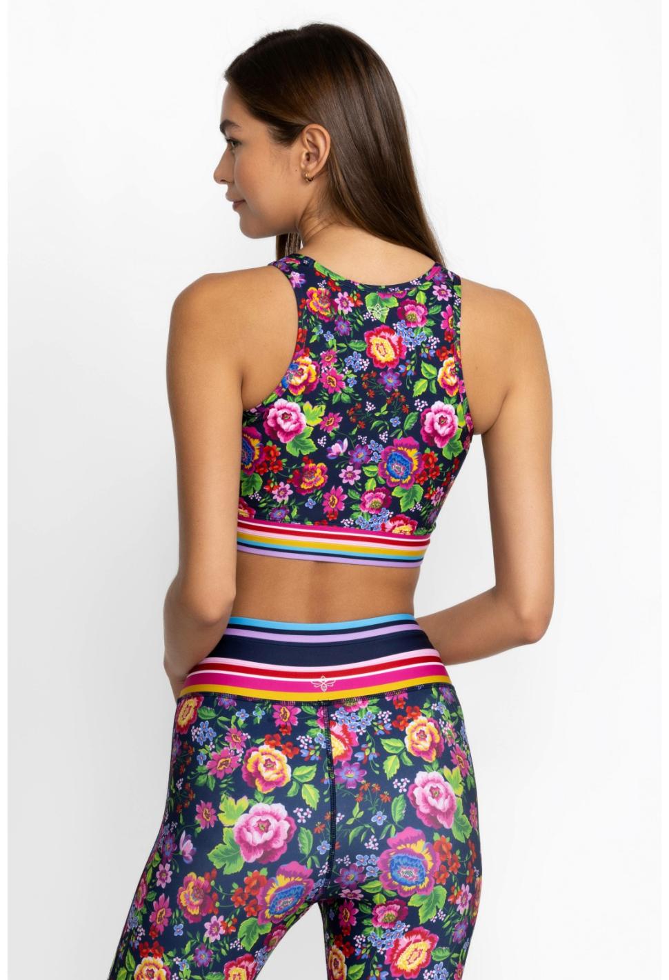 Women Active | Johnny Was Cantero Criss Cross High Neck Sports Bra Cantero