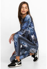 Women Active | Johnny Was Grey Peony High Waist Sculpting Legging Grey Peony