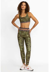 Women Active | Johnny Was Hirz Camo High Waist Ribbed Waistband Le Hirz