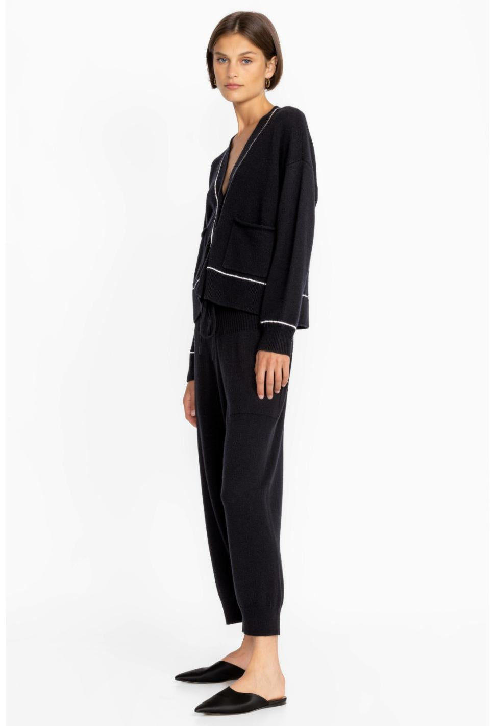 Women Bottoms | Johnny Was Calme Boxy Pant Black Beauty