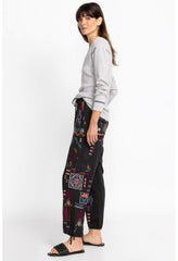 Women Bottoms | Johnny Was Campo Drawstring Cargo Pant Black