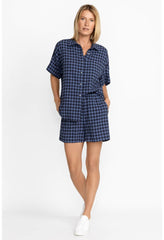 Women Bottoms | Johnny Was Checked Flounce Short Multi