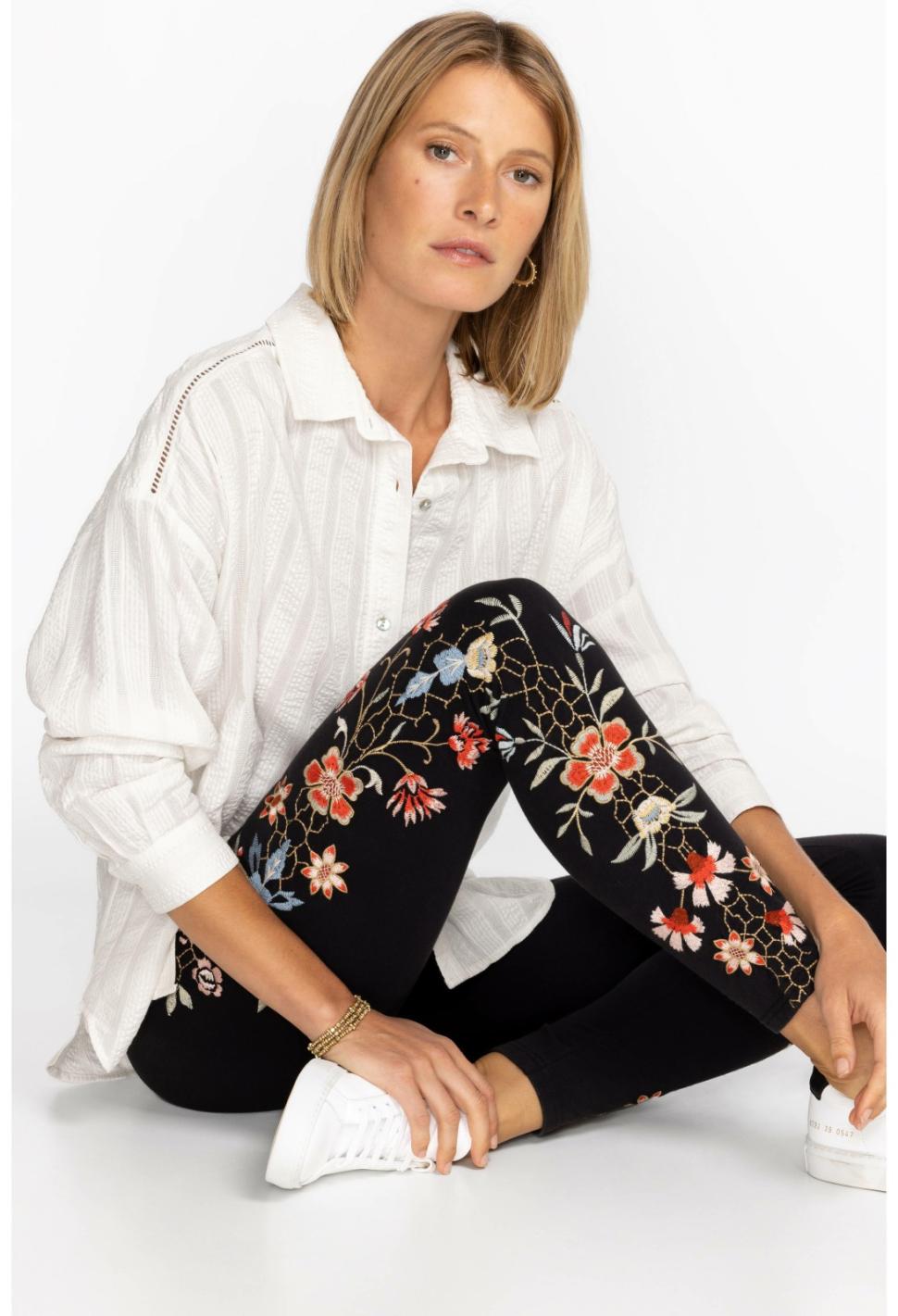 Women Bottoms | Johnny Was Clara Legging Black