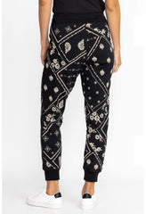 Women Bottoms | Johnny Was Devi Raw Seam Jogger Black