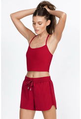 Women Bottoms | Johnny Was Elements Waist Shorts Rio Red