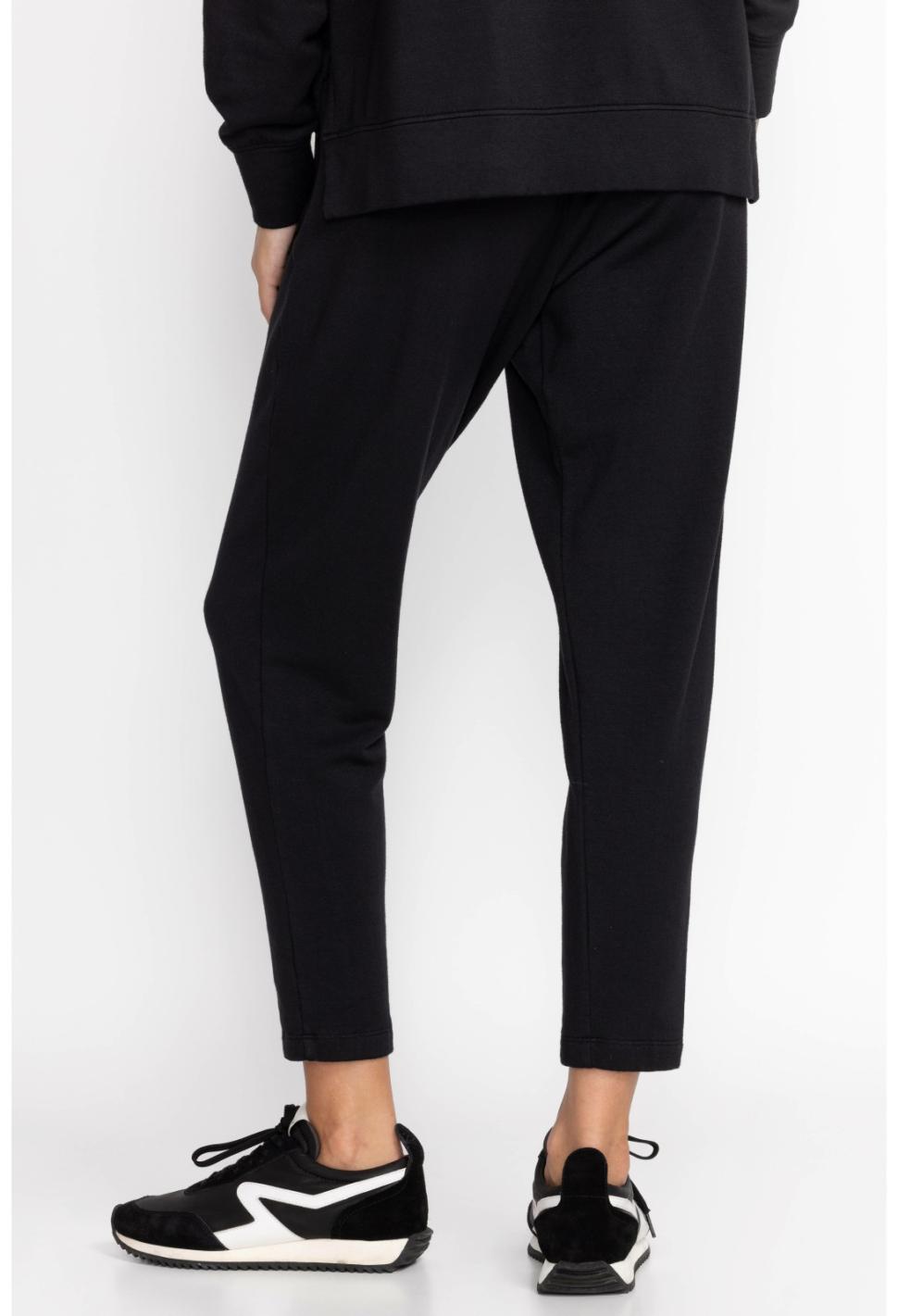 Women Bottoms | Johnny Was Fleece Pull On Pant Black Beauty