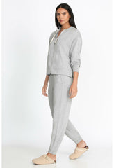 Women Bottoms | Johnny Was Forward Side Seam Jogger Heather Grey