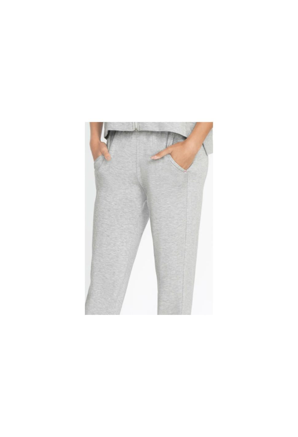 Women Bottoms | Johnny Was Forward Side Seam Jogger Heather Grey