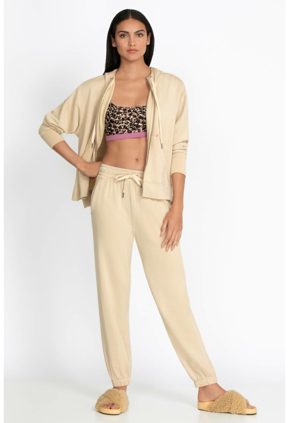 Women Bottoms | Johnny Was Forward Side Seam Jogger Irish Cream